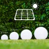 boule lumineuse Solar LED Acier inoxydable, 2 lumières