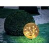 boule lumineuse Globo Solar LED Noir, 30 lumières