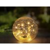 boule lumineuse Globo Solar LED Noir, 30 lumières