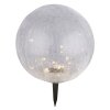 boule lumineuse Globo Solar LED Noir, 30 lumières