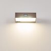 Applique murale d'extérieur LED Nickel mat, 1 lumière