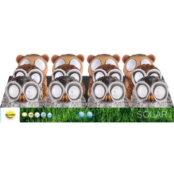 Lot de 12 lampes solaires Globo LED Clair, 2 lumières