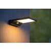 Applique murale d'extérieur Lucide BASIC LED Noir, 1 lumière, Détecteur de mouvement