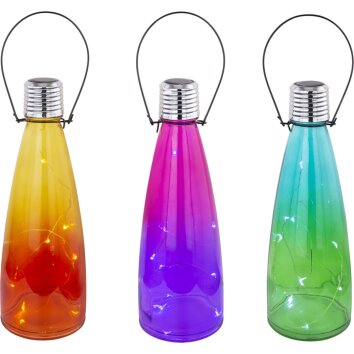 Lot de 12 lampes solaires Globo GLADE LED, 10 lumières