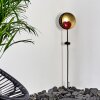 lampe solaire Lodz LED Rouge, Noir doré, 1 lumière