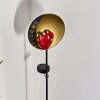 lampe solaire Lodz LED Rouge, Noir doré, 1 lumière