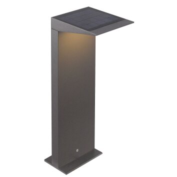 Borne lumineuse CMD AQUA SOLAR LED Anthracite, 1 lumière, Détecteur de mouvement