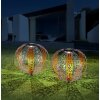 lampe solaire Globo LED Argenté, 1 lumière