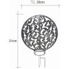 lampe solaire Globo LED Argenté, 2 lumières