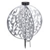 lampe solaire Globo LED Argenté, 1 lumière