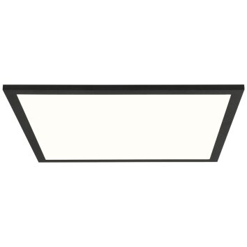 Plafonnier Brilliant Buffi LED Noir, 1 lumière