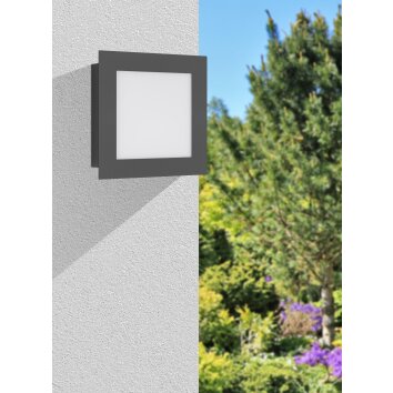 Applique murale d'extérieur LCD 3007LEDSEN Noir, 1 lumière, Détecteur de mouvement