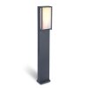 Borne lumineuse Lutec QUBO LED Anthracite, 1 lumière, Changeur de couleurs