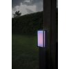 Borne lumineuse Lutec QUBO LED Anthracite, 1 lumière, Changeur de couleurs