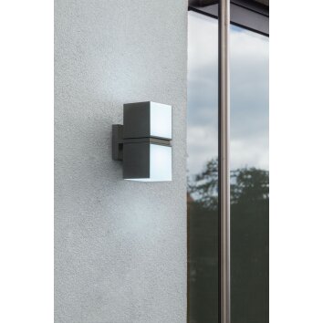 Applique murale d'extérieur Lutec CUBA LED Anthracite, 2 lumières