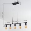 Suspension Tulla Noir, 5 lumières