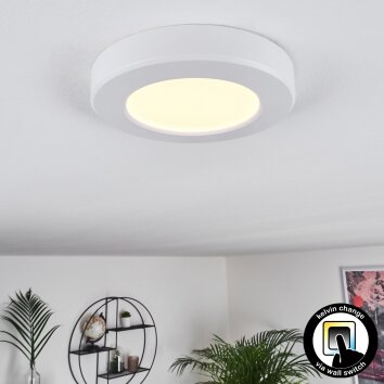 Plafonnier Canditas LED Blanc, 1 lumière