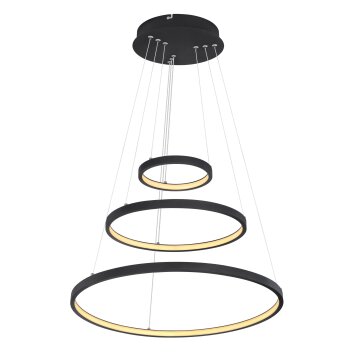 Suspension Globo RALPH LED Noir, 1 lumière