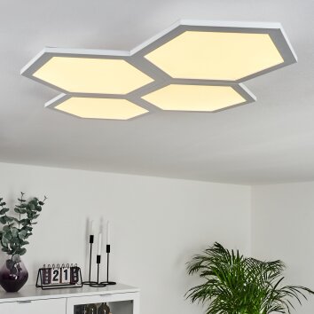 Plafonnier Fanebal LED Blanc, 1 lumière