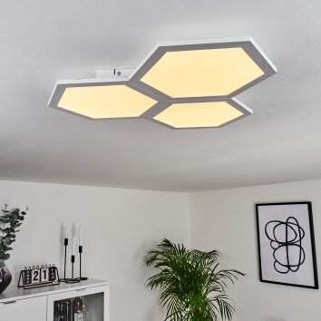 Plafonnier Fanebal LED Blanc, 1 lumière