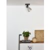 Spot de plafond Lucide CONCRI LED Noir, 1 lumière