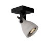 Spot de plafond Lucide CONCRI LED Noir, 1 lumière