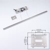 Suspension Mattawan LED Nickel mat, 1 lumière