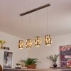 Suspension Ventimiglia Nickel mat, 4 lumières