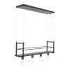 Suspension Steinhauer Buckley Acier inoxydable, 4 lumières