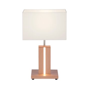 Lampe de table Leuchten Direkt AMADA Bois clair, 1 lumière