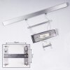 Suspension Ifo LED Aluminium brossé, 3 lumières