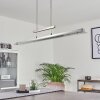 Suspension Barrud LED Argenté, 1 lumière