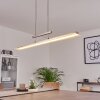 Suspension Barrud LED Argenté, 1 lumière