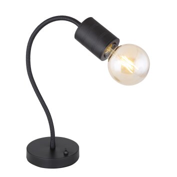 Lampe de table Globo HERMINE Noir, 1 lumière