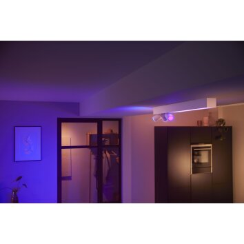 Plafonnier Philips HUE Centris LED Blanc, 3 lumières, Changeur de couleurs