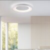 Plafonnier Leuchten Direkt ANIKA LED Blanc, 1 lumière, Télécommandes