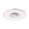 Ventilateur de plafond Leuchten Direkt FLAT-AIR LED Argenté, 1 lumière, Télécommandes