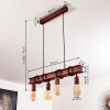 Suspension Barbengo Rouille, 4 lumières