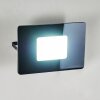 Applique murale d'extérieur Krokane LED Noir, Blanc, 1 lumière