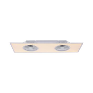 Ventilateur de plafond Leuchten Direkt FLAR-AIR LED Blanc, 1 lumière, Télécommandes