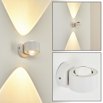 Applique murale d'extérieur Andersro LED Blanc, 2 lumières