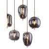 Suspension Globo BLACKY Laiton, 8 lumières