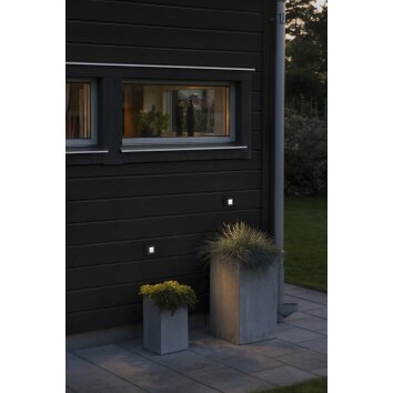 Applique murale d'extérieur Konstsmide Chieri LED Noir, 8 lumières