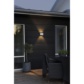 Applique murale d'extérieur Konstsmide Chieri LED Blanc, 8 lumières