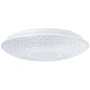 Plafonnier Brilliant Nunya LED Chrome, Blanc, 1 lumière