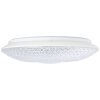 Plafonnier Brilliant Nunya LED Chrome, Blanc, 1 lumière