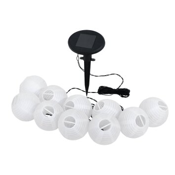 guirlande lumineuse solaire Eglo BALL LED Noir, 10 lumières