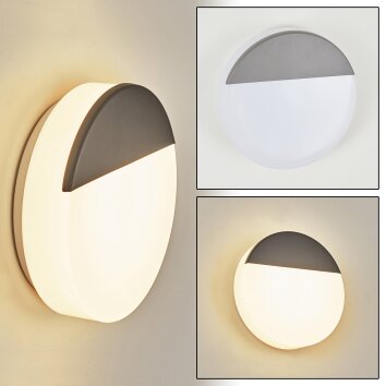 Applique murale d'extérieur Eppeland LED Anthracite, 1 lumière