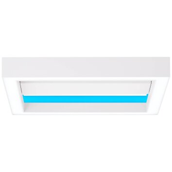 Plafonnier Brilliant Icarus LED Blanc, 1 lumière, Télécommandes, Changeur de couleurs