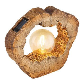 lampe solaire Globo BAUM LED Brun, 1 lumière